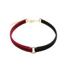 Generique Ras de cou VELVET DUO Noir-Rouge